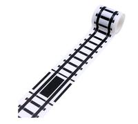 Creative Road Building Tape Parcheggio Qui è sicuro UN titolo del prodotto per l'elenco di strada Black Track Car Dollhouse decorazione in miniatura senza residui E