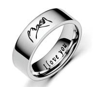 Creative Romantic Holding Hands Couple Ring Black And White Stainless Steel Rings For Men Women Engagement Jewelry Gifts