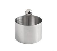 Creative Round Cold Dish con Push Board in acciaio inox (S)