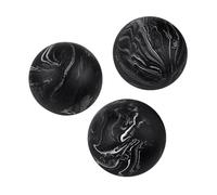 Creative Scents Set di 3 sfere decorative per ciotole, effetto marmo nero, 7 cm, per tavolino da caffè, centrotavola, tavolo da pranzo, soggiorno, stile moderno per la casa