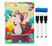 Creative Scribble Cards - Handwriting Practice for Kids | Paper Build with Reusable Training Design, Fun Interactive Tool, Skill Development Accessory, Boys Girls Students Learning Activity