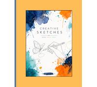 Creative Sketches: Artistic Watercolor Abstract Sketchbook - 8.5 x 11 Large Blank Drawing Pad