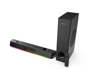 CREATIVE Sound Blaster Katana V2X Soundbar da gioco multicanale 5.1 con subwoofer compatto, potenza di picco di 180W, design a 5 driver tri-amplificati, tecnologia Super X-Fi e illuminazione RGB