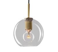 Creative Spherical Glass Hanging Lamp - E27 Screw Single-Head Chandelier, Nordic Minimalist Style Pendant Light, Decorative Lighting for Bedside, Balcony, Restaurant (Color: C)(A)