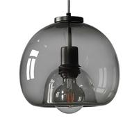 Creative Spherical Glass Hanging Lamp Lampshade, French Minimalist Style Chandelier, E27 Base Single-Head Pendant Light, Leisure Club, Restaurant, Tearoom Decorative Lighting Fixtures(B)