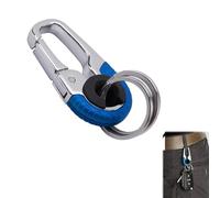 Creative Stainless Steel Keychain, Creative Car Interior Stainless Steel Keychain, Double Ring Car Keychain (1 pcs A)