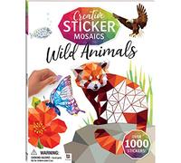 Creative Sticker Mosaics: Wild Animals | Sticker Mosaic Book for Adults | Sticky Mosaics | Colour by Stickers | Sticker by Numbers