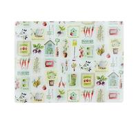 Creative Tops Herb Garden Glass Work Surface Protector, tagliere multifunzionale in vetro temperato, tagliere con disegno di erbe aromatiche, 40 x 30 cm