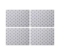 Creative Tops - Set di 4 tovagliette con immagine stampata di api, grandi e leggere, di alta qualità, resistenti al calore, antiscivolo, antimacchia, retro in sughero, facili da pulire