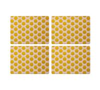 Creative Tops - Set di 4 tovagliette grandi e leggere di alta qualità, resistenti al calore, antiscivolo, antimacchia, retro in sughero, facili da pulire, stampate, per cucina e sala da pranzo