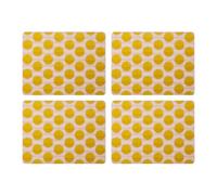 Creative Tops Spots Print Set di 4 tovagliette premium, resistenti al calore, antiscivolo, antimacchia, con retro in sughero, facili da pulire, tovagliette leggere stampate per cucina e sala da pranzo