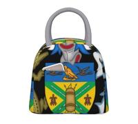 Creative Unisex Solomon Islands Emblema Nazionale Borsa Pranzo Termica Grande Tote Bag Insulated Lunch Box Portatile Thermal Grande Lunch Container Bag Per School Travel Picnic