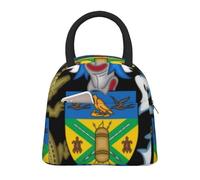 Creative Unisex Solomon Islands Emblema Nazionale Borsa Pranzo Termica Grande Tote Bag Insulated Lunch Box Portatile Thermal Grande Lunch Container Bag Per School Travel Picnic