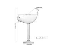Creative Wine Glasses Moon jellyfish Swan skull whisky Cups Translucent Bar Decoration Bird Cocktail Cup for Cocktail/martini/wine/champagne,100% New
