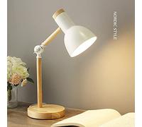 Creative Wooden Art Iron LED Folding Simple Desk Lamp Eye Protection Reading Table Lamp Living Room Bedroom Home Decor Bedside Table Lamp
