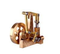 CreativeBlocker Motore a vapore Modello Adulto - Mini Metallo Motore Modello, Macchina a vapore Rame Funzionale, Tipo Verticale, Regalo Scienza