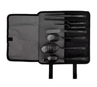 CREATIVECHEF Professional Chef Plating Kit, Set di 7 pezzi di placcatura culinaria, nero, acciaio inox