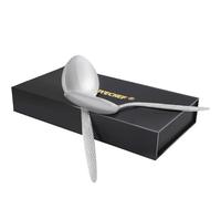 CREATIVECHEF Set di 2 spoon in acciaio inox da 9 pollici, set professionale Chef Spoon Kitchen Cutlery per Home Kitchen Restaurant Stirring, Scooping and Mixing, (Silvery)