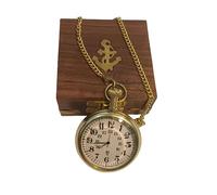 CREATIVEERA Victoria London - Orologio da tasca in ottone, 5,1 cm, regalo di nozze personalizzato per marito, figlio, anniversario, compleanno, eleganza senza tempo