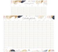 CreativeRobin - Calendario da parete indipendente, formato DIN A3, non dimenticare più il compleanno