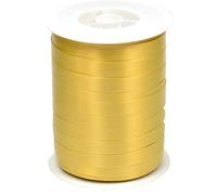Creativery Nastro decorativo in plastica, 10 mm x 250 m, impermeabile, 30 colori in 5/10/19/31/50 mm, nastro decorativo in plastica, per fai da te di fiocchi e palloncini, oro