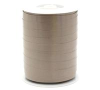 Creativery Nastro decorativo in plastica, 10 mm x 250 m, impermeabile, 30 colori in 5/10/19/31/50 mm, nastro decorativo in plastica, per fai da te di fiocchi e palloncini, colore: tortora