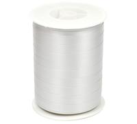 Creativery Nastro decorativo in plastica, 10 mm x 250 m, impermeabile, 30 colori in 5/10/19/31/50 mm, nastro decorativo in plastica, per fai da te di fiocchi e palloncini, argento