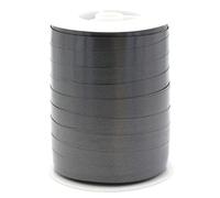 Creativery Nastro decorativo in plastica, 10 mm x 250 m, impermeabile, 30 colori in 5/10/19/31/50 mm, nastro decorativo in plastica, per fai da te di fiocchi e palloncini, colore: antracite e grigio