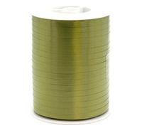 Creativery Nastro decorativo in plastica, 5 mm x 500 m, impermeabile, 30 colori in 5/10/19/31/50 mm, nastro decorativo in plastica, per legare palloncini, nastro per il fai da te, verde oliva