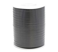 Creativery Nastro decorativo in plastica, 5 mm x 500 m, impermeabile, 30 colori in 5/10/19/31/50 mm, nastro decorativo in plastica per legare palloncini, nastro per il fai da te, colore antracite e