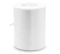 Creativery Nastro decorativo in plastica, 5 mm x 500 m, impermeabile, 30 colori in 5/10/19/31/50 mm, nastro decorativo in plastica, per legare palloncini, nastro per il fai da te, bianco