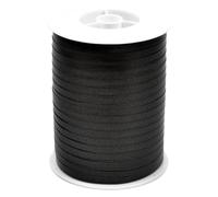 Creativery Nastro decorativo in plastica, 5 mm x 500 m, impermeabile, 30 colori in 5/10/19/31/50 mm, nastro decorativo in plastica per legare palloncini, nastro per fai da te, nero