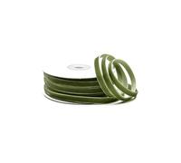 Creativery Nastro di velluto, 6 mm x 10 m, colore a scelta in 3/6/10/16/22/25/50 mm, non stinge e lavabile, nastro per matrimonio, nastro per confezioni regalo, decorazione fai da te, verde muschio