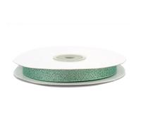 Creativery Nastro in lurex 12 mm x 32 m - Nastro a rete con effetto glitter - Nastro decorativo per il fai da te e la decorazione, nastro per matrimonio, Natale, compleanno, nastro di Natale, menta
