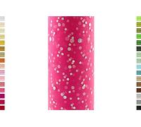Creativery Tulle 15 cm x 9 m con glitter a pois fucsia