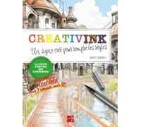 CreativInk : un signe créé pour rompre les règles: Livre de coloriage pour adultes - Concept original de tracés à l’encre : transforme des pages déjà ... une expérience créative et relaxante unique