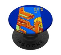 Creatività, libertà, felicità con simboli coreani PopSockets PopGrip Adesivo
