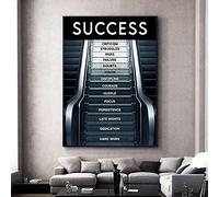 Creatività moderna L'ascensore per il successo Quadro su tela Arte della parete Nordic Poster e stampe Quadri murali per la decorazione del soggiorno23,6"x 31,4"(60x80 cm) Senza cornice