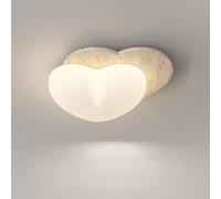 Creatività nordica Plafoniera per corridoio in travertino giallo naturale Lampada da soffitto moderna per cucina a vento in crema Wabi-sabi giapponese Lampadario per camera dei bambini per sala