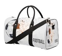Creativity - Borsone da viaggio con pallone da calcio, per donne, uomini, bambini, ragazze, ragazzi, 22,7 l, per fine settimana, pernottamento, borsa a tracolla per sport, palestra, viaggi, Colore,