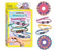 Creativity for Kids Best Friends Bracelets Mini Craft Kit: Create 10 Friendship Bracelets - Bracelet Making Kit for Girls, Jewelry Making Arts and Crafts, Kids Stocking Stuffer for Kids Ages 6-8+