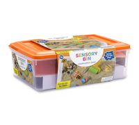 Creativity for Kids Sensory Bin: Construction Zone Playset - Preschool Learning Activities, Excavator Toys for Boys Ages 3-5+, Outdoor Toys And Gifts for Kids