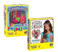 Creativity for Kids Set di accessori per capelli e corone di fiori alla moda, kit di accessori per capelli, Natale, Pasqua, Halloween, idea per feste, costume in maschera, donne e uomini
