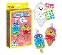 Creativity for Kids Sticker Sun Catchers Mini Craft Kit: Create 2 Suncatchers - Toddler Stocking Stuffers and Gifts Ages 3-4+, Arts & Crafts for Kids, Window Art for Kids