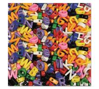 Creativity Street 3253 Upper Case Letter Beads Assorted Colors 288 Beads/Set