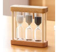 Creativo 1/3/5 Minuti di Legno Sabbia Vetro Clessidra Timer Orologio Home Decor Utensili da Cucina Regalo Stile Semplice