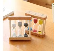 Creativo 1/3/5 Minuti di Legno Sabbia Vetro Clessidra Timer Orologio Home Office Decor Utensili da Cucina Regalo per Childern Giochi Stile Semplice