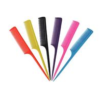 Creativo 10 pettini a coda di topo pettine a coda appuntita pettine a denti fini con manico sottile e lungo, strumento per lo styling del salone per donne e uomini, colore casuale robusto