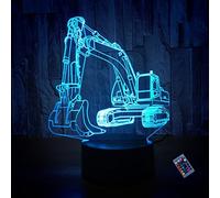 Creativo 3D Scavatrice Luce Notturna 16 Colori Mutevoli Telecomando USB Potere Toccare Cambiare Illusione Ottica Lampada Arredamento Lampada LED Lampada da Tavolo Bambini Brithday Natale Regalo