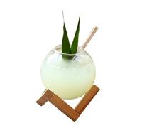 Creativo a forma di sfera cocktail tazza di vetro rotondo palla bicchieri di vino cocktail tazze succhi di frutta bicchierini bevande tazza di succo di vetro tumblers